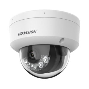 hikvision 4mp cámara de red domo fija inteligente con luz micrófono incorporado 4mp